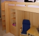 Postel s pracovním koutem,lamino buk Postel s pracovním koutem,lamino buk